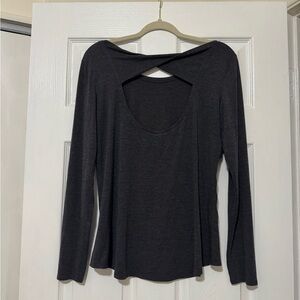 Athleta Open Twist Back Long Sleeve Top Size Medium